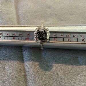 Bold Black and Silver Statement Rings with Intricate Metalwork